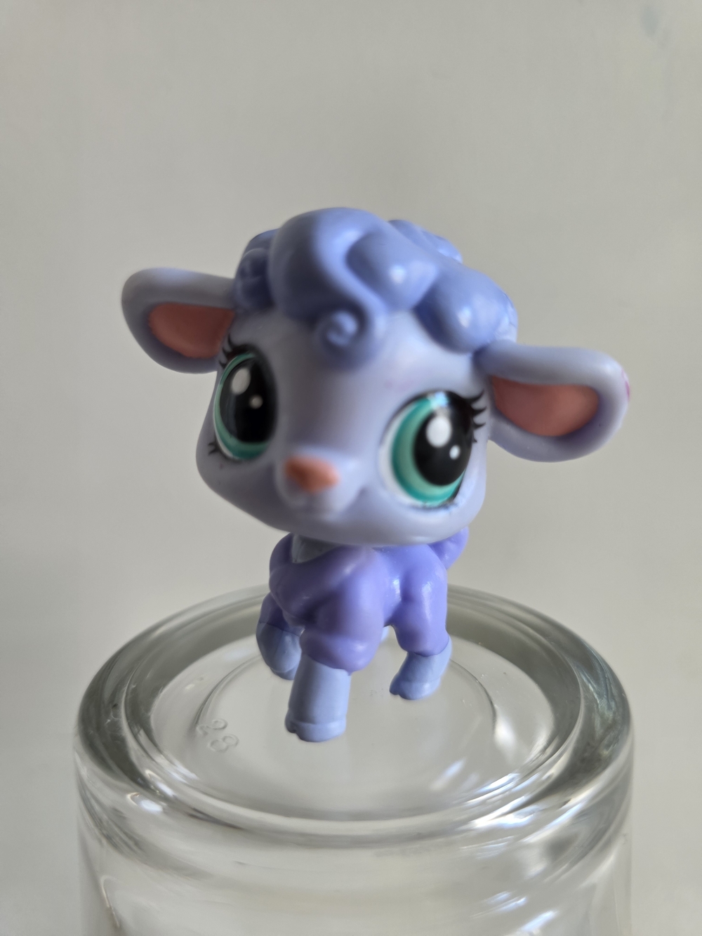 3/$22 Littlest Pet Shop LPS Authentic Livvy Lambton 190 Blue Purple Lamb Sheep